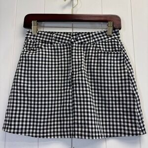 Ivy + Main Women Y2K Gingham Plaid Mini Skirt Size 3 Preppy School Girl Indie